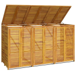 vidaXL kolme pr&uuml;gikasti kuur, 210 x 89 x 117 cm, akaatsiapuit