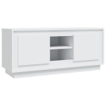 vidaXL telerikapp, valge, 102 x 35 x 45 cm, tehispuit