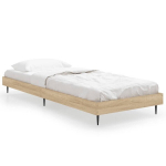 vidaXL voodiraam, Sonoma tamm, 75x190 cm, tehispuit