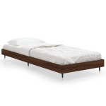 vidaXL voodiraam, pruun tamm, 75x190 cm, tehispuit