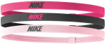 Peapaelad Nike Elastic Headbands 2.0 3P Black Pink N1004529 658