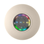 Juhtmeta veekindel k&otilde;lar bluetooth &uuml;henduse ja v&auml;rvilise valgustusega du&scaron;ikabiinile, valge v&auml;rv