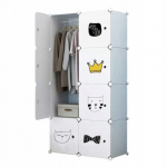 MuvuHome riidekapp, 74x147x47 cm, valge