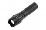 LED taskulamp GTV 5W, 3xAAA patareid 1,5 V SOS zoom, 300lm, 6400K, t&ouml;&ouml;ulatus 200m, IP44, must