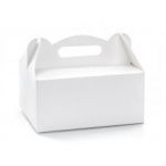 Dekoratiivsed pulmakoogikarbid, valge, 19x14x9cm (1 pk / 10 tk)