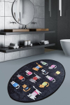 Vannitoa vaip Black Cats Oval DJT 60x90 cm