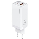 USAMS 65W PD 1XUSB-C 1XUSB seinalaadija iPhone 12 13 14 jaoks