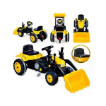 K&otilde;ne all olev Woopie traktor, kollane
