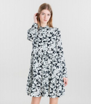 Hailys naiste kleit LARISSA KL*6645, valge/must