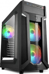 Korpus M&auml;ngur PC karp - Sharkoon - VG6-W - RGB - 3 LED ventilaatorit 120 mm - Kompakt disain