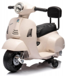 Elektriline mootorratas lastele Vespa 35W seljatoega Sun Baby, valge