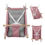 Tulano Hop 40 pink-grey beebikiik-h&auml;ll &ndash; riidest kiik turvav&ouml;&ouml;dega tuppa