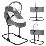 Tulano Moon 35 grey lamamistool-kiik 4in1 &ndash; s&ouml;&ouml;gitool ja h&auml;ll &uuml;hes