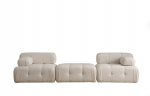 Diivan Asir Doblo 3 Seater L1-Pouffe-1R, beež