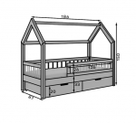 Lastevoodi ADRK Furniture Galicja, 80x180 cm, beež