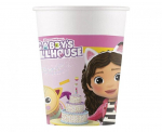 V&auml;rvilised paberist tassid Gabby's Dollhouse, 200 ml, 8 tk