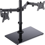 Monitori hoidja ErGear karastatud klaasist topelt monitoride statiiv 13"-32&ldquo;