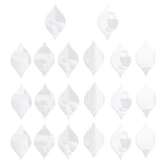 Peeglid, 20 tk h&otilde;bedased akr&uuml;&uuml;lpeegli seinakleebised, tilgakujuline, eemaldatav