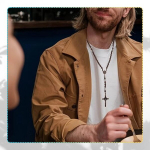 Kaelakee - rosaariumid P11, pruun