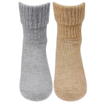 Naiste villased sokid NEEDIVYOU, beež ja hall, 2 paari