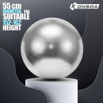 V&otilde;imlemispall YogaBall, hall, 55 cm