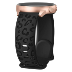 &Uuml;hev&auml;rviline Leopardiga Silikoonist Rihm Samsung ja Garmin Kelladele., Juoda