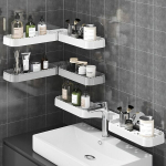 1tk Ilma Puurimis Vannitoa Nurgariiul Volditav Seinale Paigaldatav Kolmnurkne Riiul