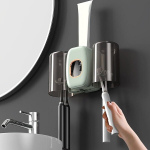 Automaatne Hambapasta Dosaator ja Harjahoidja Komplekt Seinale.