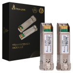 Extralink SFP+ 10G moodul, 2 tk, 10Gbps, LC/UPC, 1310nm, 10km, hall