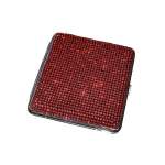 Luksuslik Rhinestone Sigareti&uuml;mbris Naistele - Elegantne S&auml;delev Teemantidega, Kl&otilde;pskinnitusega., Didelis raudonas deimantas