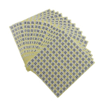 &Uuml;ks pakk riietusesuuruse kleebiseid, 15 lehte &uuml;mmargusi riietusekleebiseid, 14 suurust (XS/S/M/L/XL/XXL/XXXL) 1980 t&uuml;kki &uuml;he paki kohta (1.52 cm)., XXL