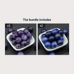 1tk 20mm Looduskivi Helm T&ouml;&ouml;tlus Kristall T&scaron;akra Kera., Ametistas*2+Lapis Lazuli*2
