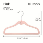 10/20tk Plastikust Riidepuu Lastele, Libisemisvastane Kuivatusnagid, Rožinis