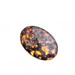 JXMYBA Yooperlite Peopesa Kivi 5.51-6.5cm - Looduslik Leegikristall Meditatsiooniks ja Positiivsele Energiale, 6,5 cm / 2,55 colio