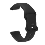 22mm 20mm silikoonrihm Samsung Galaxy Watch jaoks, asendusrihm Huawei/Amazfit/Garmin/Xiaomi/Realme tarvikud, Juoda