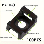 Sadul T&uuml;&uuml;p Lips Fikseeritud Iste Juhtmehoidja Kaardihoidja., HC-1 Black 100vnt