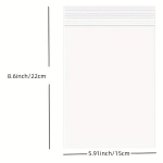 100tk Suured L&auml;bipaistvad Plastikust Suletavad Lukk-kotid, 20,07&times;27,94 cm