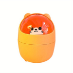 Arvuti Pastakas Hoidja, Kawaii Mini Pr&uuml;gikast Kleebistega, Oranžinė