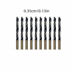 10tk 3.2/3.5/4mm M43 HSS keerdpuur, koobaltpuur, teraspuur., 4mm/10vnt