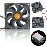 Ventilaator Rosfix 80x80x25 &ndash; Vaikne t&ouml;&ouml;, 2PIN &uuml;hendus, 12V, &Otilde;huvool 35 CFM