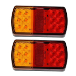 2tk 12V haagise taga piduritule LED-lambid 12 LED indikaatoriga sukelpaat
