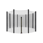 H&uuml;ppev&otilde;rk, l&auml;bim&otilde;&otilde;duga 305 cm, must