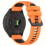 Lahe Silikoonist Kellarihm Garmin ja Samsung jaoks variant-102680, 1 - oranžinė juoda