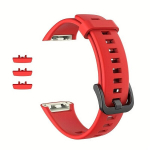 Spordi silikoonist rihm Huawei Band 6 jaoks. variant-102861, Raudona