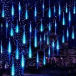 J&otilde;ulugirland - t&auml;htede vihm sise- ja v&auml;listingimustes, 80cm, 8 tk, valge, IP44