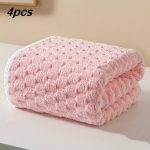 4-osaline K&auml;rgstruktuurne Vannilinad, Kiiresti Kuivavad Microfiber R&auml;tikud, 4vnt ROŽINĖS