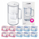 Aquaphor Glass 2,5 l klaasist filtrikann + 10 Maxfor filtrit (4Mg+6)