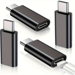 4 pakki Iphone USB C Adapter Must, Juoda
