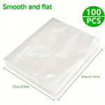 100tk Vaakumkott, Toiduks, 25x30cm, Kolm K&uuml;lge Suletud