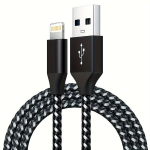 IPhone Kiirlaadija Lightning Kaabel [MFi Sertifitseeritud], Juoda ir balta